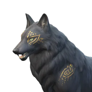 Portrait of the Shadow Wolf