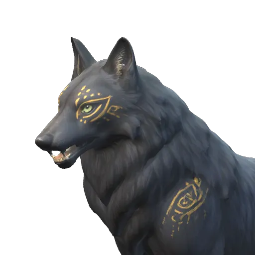 Portrait of the Shadow Wolf